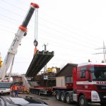 Neubau von Eisenbahnbrücken in Hannover - Ausbau der Behelfsbrücken